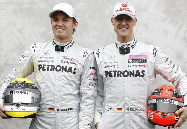 Formel 1, Nico Rosberg spricht über Verhältnis zu Michael Schumacher - Archivbilder
