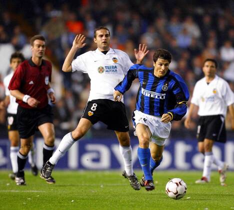 Fußball, Champions League, Viertelfinale, CF Valencia - Inter Mailand 2.1