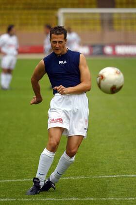 Football, charity match in Monte Carlo with Michael Schumacher and Prince Albert
