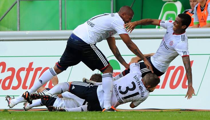 Fussball, Bayern Muenchen Champions League Finalist 2012 - die schoensten Jubel Bilder der Saison