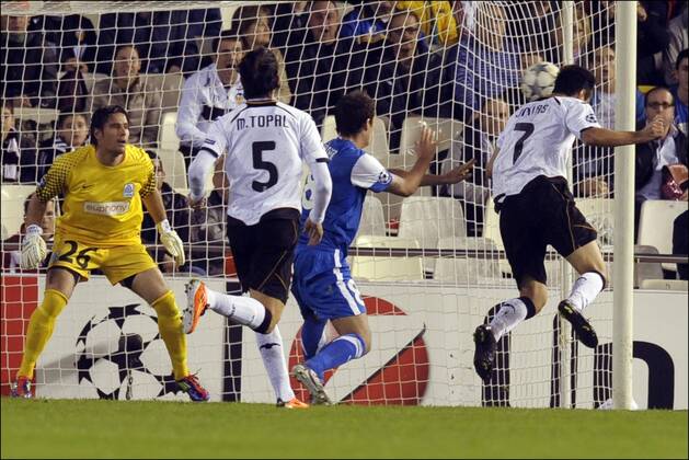 Fußball, Champions League, FC Valencia - KRC Genk 7:0