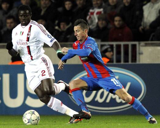 Fußball, Champions League, Viktoria Pilsen - AC Milan 2:2
