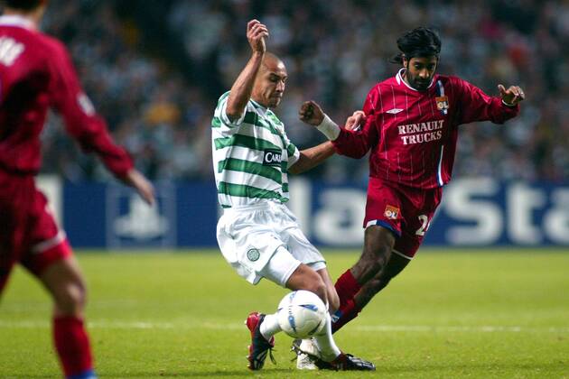 Fußball, Champions League, Celtic Glasgow - Olympique Lyon 2:0