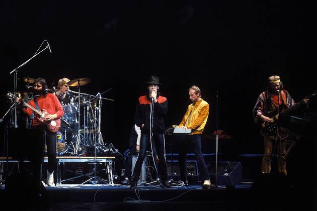 Sänger Udo Lindenberg (GER) mit dem Panik-Orchester im Palast der Republik