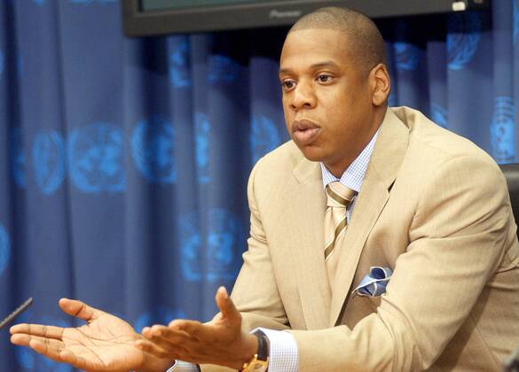 Rapper Jay-Z (USA) kündigt seine Zusammenarbeit mit MTV und der UNO an bei einer Dokumentation über die weltweite Wasser-Krise anlässlich eines Pressetermins in New York -  (nyp2006080904)
