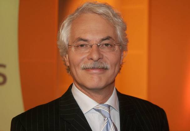 Fernsehmoderator Thomas Roth (GER ZDF Vorsitzender des Vereins, welcher den Preis stiftet) anlässlich des Hanns-Joachim-Friedrichs-Preises für Fernsehjournalismus im Köln