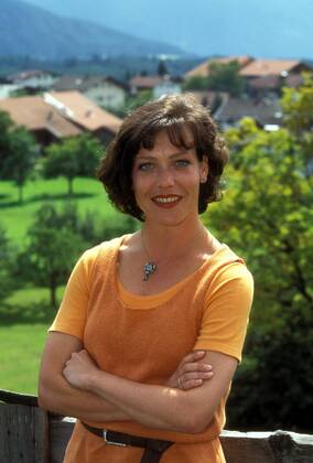 Schauspielerin Janina Hartwig (GER) anlässlich eines Pressetermins zur Sat.1-Fernsehserie - Der Bergdoktor - in Wildermieming