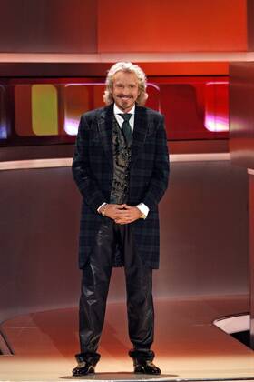 Moderator Thomas Gottschalk während der ZDF-Fernsehshow - Wetten Dass..? - in Offenburg