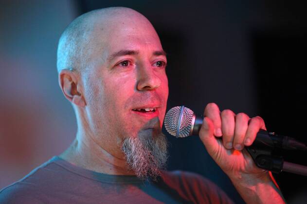 Keyboarder Jordan Rudess (Dream Theater) während eines Konzerts in Moskau -  (PPPS)