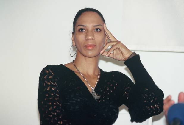 Barbara Becker, aufgenommen am 13.11.2003 während eines Pressegesprächs in Köln