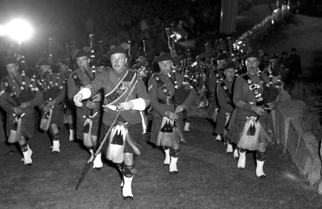 1. Internationale Filmfestspiele Berlin 1st Berlin Film Festival (Berlinale), 06.-17. Juni 1951 Schottische Armeeband