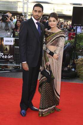 Weltpremiere von Raavan im BFI on the South Bank, London Abhishek Bachchan, Aishwarya Rai Bachchan