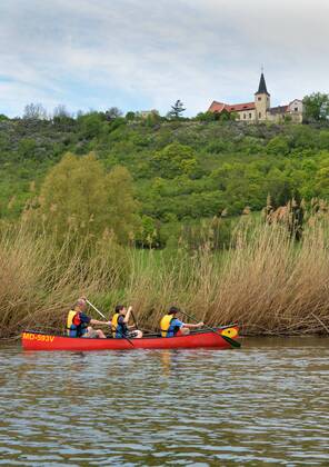 Kanu, Ausflug, Fluss, Unstrut, Sachsen-Anhalt, Deutschland Fluß Kanu Ausflug Fluss Unstrut Sachsen-Anhalt