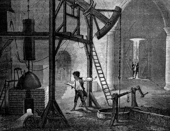 Humphrey Potter, a small boy whose duty it was to open and shut the valves on Newcomen s prototype steam engine, discovered it worked automatically. He is known as the lazy genius for this discovery in 1713. UnitedArchives00119520 