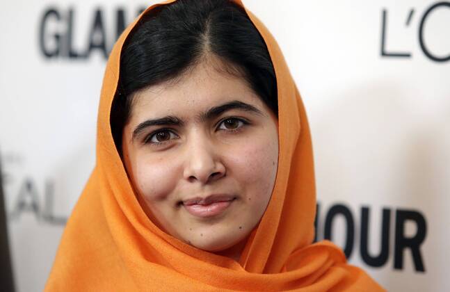 Berühmte Feministinnen, Malala Yousafzai Malala Yousafzai arrives on the red carpet at the 2013 Glamour Women of the Year Awards, sponsored by L Oreal Paris, to honor courageous and inspiring women who are changing the world on November 11, 2013 in New York City. Malala Yousafzai is helping girls from around the world who are denied a formal education because of social, economic, legal and political factors through her Malala Fund at www.malalafund.org. UPI John Angelillo Glamour Women of the Year Awards UPI  NYP2013111118A