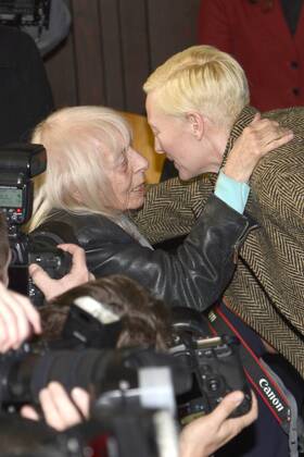Erika Rabau and Tilda Swinton during the The Grand Budapest Hotel photocall at the 64th Berlin International Film Festival Berlinale 2014 on February 06, 2014 in Berlin, Germany Foto:xC.xNiehausx xFuturexImage