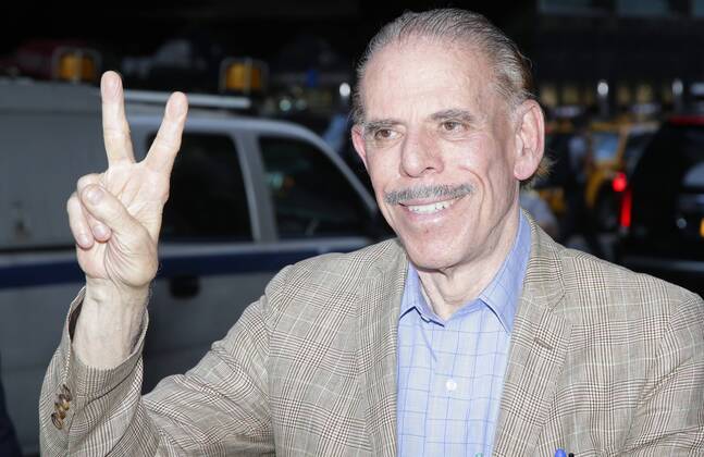 Peter Max arrives at Petra Nemacova s Happy Hearts Fund honoring Haitian President Michel Martelly and former U.S. President Bill Clinton at Cipriani in New York City on June 19, 2014. Haitian community groups demonstrated outside of the event protesting Former U.S. President Bill Clinton s failing International relief effort which he headed after Haiti s 2010 earthquake.  NYP20140619136