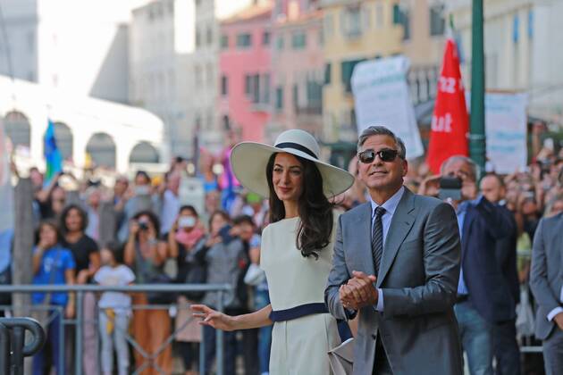 Venice, Wedding of George Clooney and Amal Alamuddin. 