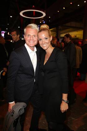 Guido Cantz und seine Ehefrau Kerstin Ricker bei der Verleihung Der Deutsche Comedypreis 2014 am 21.10.2014 in Koeln Deutscher Comedypreis 2014 in Koeln