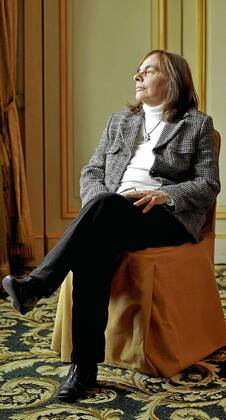 The writer Cristina Peri Rossi, after having won the Loewe Prize of poetry in 2008. MADRID  ANTONIOxHEREDIA