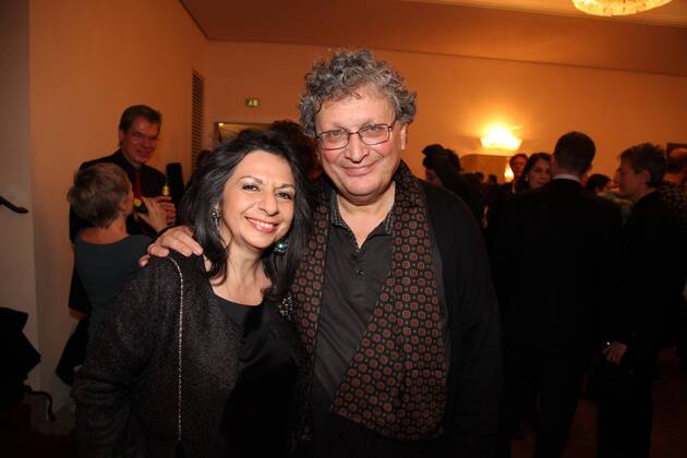 Idomeneo Premiere Wien, Theater an der Wien, 13. 11. 2013 Rene JACOBS mit Frau