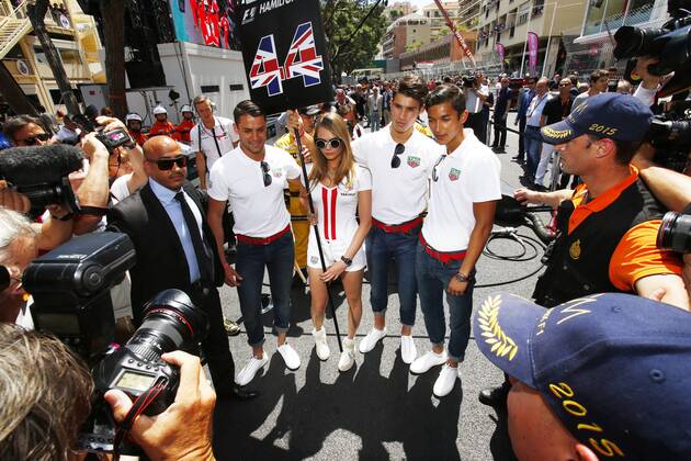 Motorsports: FIA Formula One World Championship 2015, Grand Prix of Monaco Motorsports: FIA Formula One World Championship 2015, Grand Prix of Monaco, Cara Delevingne HOCHxZWEI