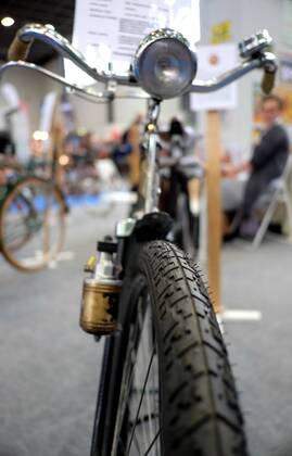 Berlin. 21 MAR 2015. Miele Herrenrad. Baujahr 1952 Gütersloh, aus der Privatsammlung H. Eichberg, Berlin. Velo Berlin. Fahrradmesse. 21.-22.03.2015. Messedamm. Messe Berlin. VELOBERLIN. Die Fahrradmesse PRM000535X