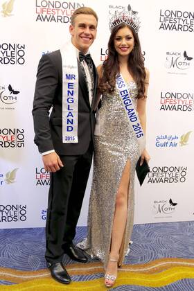 London Lifestyle Awards 2015 London, UK. Chris Bramell and Natasha Hemmings at London Lifestyle Awards, London, Britain on Wednesday 28 October 2015. LMK381 -50408-291015 