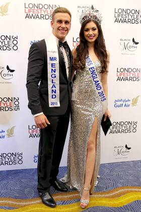 London Lifestyle Awards 2015 London, UK. Chris Bramell and Natasha Hemmings at London Lifestyle Awards, London, Britain on Wednesday 28 October 2015. LMK381 -50408-291015 