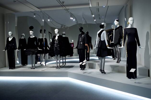 Oct. 20, 2014 - Madrid, Madrid, Spain - A selection of the best creations of French designer organized the first major retrospective of Hubert de Givenchy and first foray Thyssen-Bornemisza Museum in the fashion world, in Madrid, on October 20, 2014.  - ZUMAn23