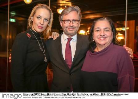 20.11.2015, Metro Kinokulturhaus, 10 Jahre - SOKO DONAU, Präsentation zur neuen Staffel PR Release im Bild: Lilian Klebow, Alexander Wrabetz -ORF, Maria Happel