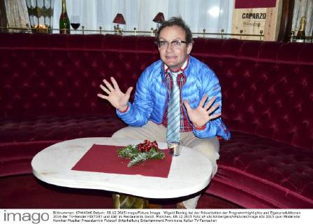 Wigald Boning bei der Präsentation der Programmhighlights und Eigenproduktionen 2016 der TV-Sender HISTORY und A&E im Restaurants Gandl. München, 08.12.2015 Foto:xP.xSchönbergerx xFuturexImage