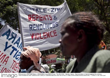 Feb 23, 2013 - Nairobi, Kenya - Demonstration in Nairobi against the violence that followed the 2007 elections and calling for peaceful elections next 4th of March. - ZUMAr11