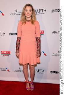Jan. 9, 2016 - Beverly Hills, California, U.S. - Saoirse Ronan arrives for the BAFTA Tea Party 2016 at the Four Season Hotel. Beverly Hills U.S. - ZUMAo05_