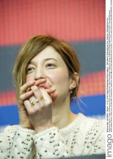 66th Berlin International Film Festival. International Film Festival of Berlin. Press conference of the jury Pictured: Alba Rohrwacher Valentino dress  CamillaxMorandi