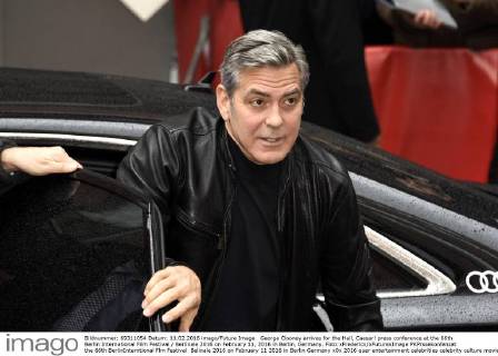 George Clooney arrives for the Hail, Caesar! press conference at the 66th Berlin International Film Festival Berlinale 2016 on February 11, 2016 in Berlin, Germany. Foto:xFredericx xFuturexImage