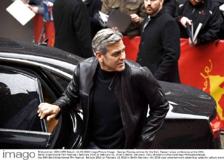 George Clooney arrives for the Hail, Caesar! press conference at the 66th Berlin International Film Festival Berlinale 2016 on February 11, 2016 in Berlin, Germany. Foto:xFredericx xFuturexImage