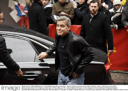 George Clooney arrives for the Hail, Caesar! press conference at the 66th Berlin International Film Festival Berlinale 2016 on February 11, 2016 in Berlin, Germany. Foto:xFredericx xFuturexImage