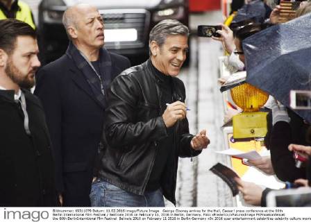 George Clooney arrives for the Hail, Caesar! press conference at the 66th Berlin International Film Festival Berlinale 2016 on February 11, 2016 in Berlin, Germany. Foto:xFredericx xFuturexImage