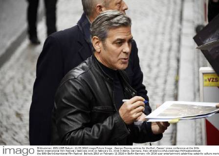 George Clooney arrives for the Hail, Caesar! press conference at the 66th Berlin International Film Festival Berlinale 2016 on February 11, 2016 in Berlin, Germany. Foto:xFredericx xFuturexImage