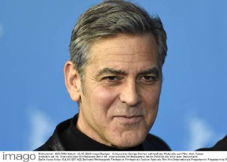 Schauspieler George Clonney während des Photocalls zum Film -Hail, Caesar anlässlich der 66. Internationalen Filmfestspiele Berlin 66. Internationale Filmfestspiele in Berlin IFB2016