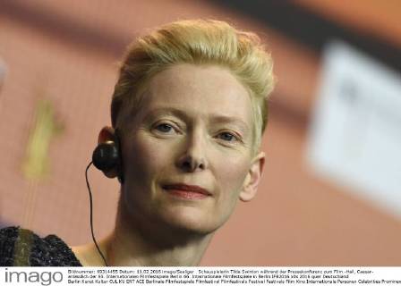 Schauspielerin Tilda Swinton während der Pressekonferenz zum Film -Hail, Caesar- anlässlich der 65. Internationalen Filmfestspiele Berlin 66. Internationale Filmfestspiele in Berlin IFB2016