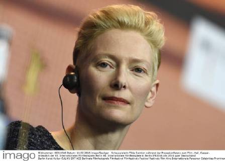 Schauspielerin Tilda Swinton während der Pressekonferenz zum Film -Hail, Caesar- anlässlich der 65. Internationalen Filmfestspiele Berlin 66. Internationale Filmfestspiele in Berlin IFB2016