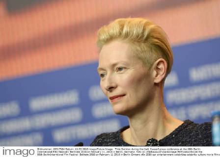Tilda Swinton during the Hail, Caesar! press conference at the 66th Berlin International Film Festival Berlinale 2016 on February 11, 2016 in Berlin, Germany. Foto:xC.xNiehausx xFuturexImage