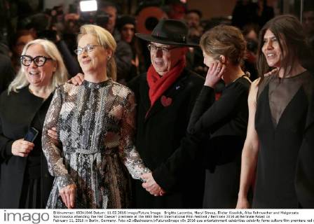 Brigitte Lacombe, Meryl Streep, Dieter Kosslick, Alba Rohrwacher and Malgorzata Szumowska attending the Hail Caesar! premiere at the 66th Berlin International Film Festival Berlinale 2016 at Berlinale Palast on February 11, 2016 in Berlin, Germany. Foto:xD.xBedrosianx xFuturexImage