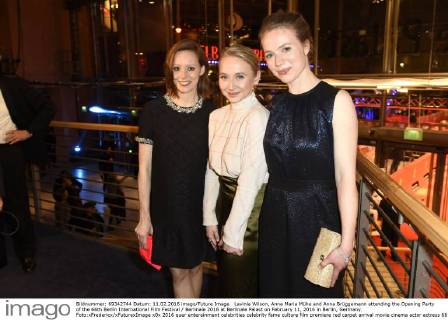 Lavinia Wilson, Anna Maria Mühe and Anna Brüggemann attending the Opening Party of the 66th Berlin International Film Festival Berlinale 2016 at Berlinale Palast on February 11, 2016 in Berlin, Germany. Foto:xFredericx xFuturexImage