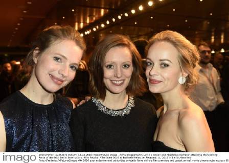 Anna Brüggemann, Lavinia Wilson and Friederike Kempter attending the Opening Party of the 66th Berlin International Film Festival Berlinale 2016 at Berlinale Palast on February 11, 2016 in Berlin, Germany. Foto:xFredericx xFuturexImage