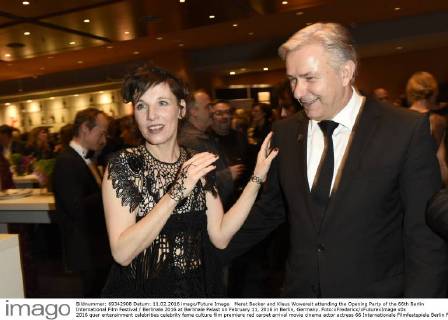Meret Becker and Klaus Wowereit attending the Opening Party of the 66th Berlin International Film Festival Berlinale 2016 at Berlinale Palast on February 11, 2016 in Berlin, Germany. Foto:xFredericx xFuturexImage