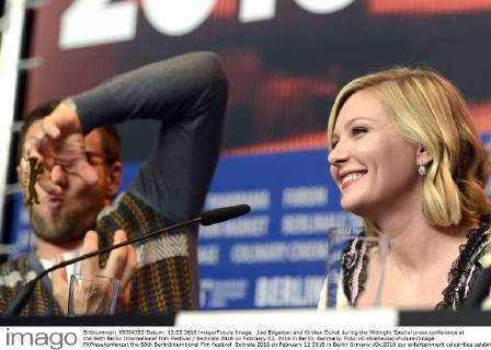 Joel Edgerton and Kirsten Dunst during the Midnight Special press conference at the 66th Berlin International Film Festival Berlinale 2016 on February 12, 2016 in Berlin, Germany. Foto:xC.xNiehausx xFuturexImage