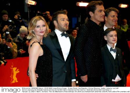 Kirsten Dunst, Joel Edgerton, Michael Shannon, Jaeden Lieberher and Jeff Nichols attending the Midnight Special premiere at the 66th Berlin International Film Festival Berlinale 2016 at Berlinale Palast on February 12, 2016 in Berlin, Germany. Foto:xD.xBedrosianx xFuturexImage